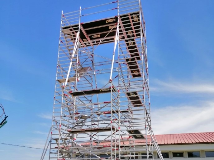 Torre de vigilância na base naval em Tróia